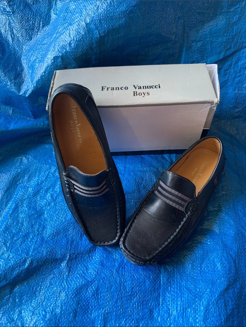 Black Leather Slip-On Loafers